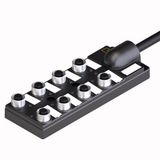 Passive Actuator/Sensor Box, M12 × 1 With Homerun Cable, 8-port   TB-8M12-5-2/TXL