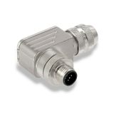 Field attachable connector, M12