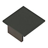 Profile end cap LBF angular closed black