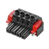 PCB plug-in connector, female plug, 7.62 mm, Number of poles: 6, 180°, Clamping yoke connection, Clamping range, max. : 10 mm², Box