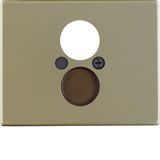 Centre plate for loudspeaker soc. out., arsys, light bronze matt, al. 