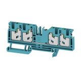 Feed-through terminal block, SNAP IN, blue, 4 mm², 32 A, 1000 V, Numbe