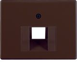 Centre plate for FCC soc. out., arsys, brown glossy