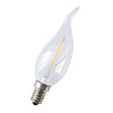 LED Filament C35 Cosy E14 240V 1W 2700K Clear