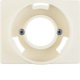 Centre plate for pilot lamp E14, arsys, white glossy