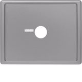 Centre plate for pneumatic call switch, lens, arsys, stainless steel m
