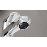 Rebris S 110, sink mixer with pop-up, chrome
