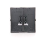 Double button for switches and push buttons, black matt