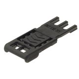 PCB plug-in connector, Accessories, Strain relief, black, Number of poles: 3