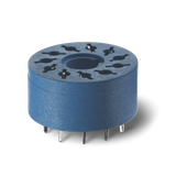 PCB socket blue, diameter 17,5mm.for 60.12 (90.14.1)