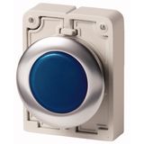 M30I-FL-B Indicator light, RMQ-Titan, flat, Blue, Front ring stainless steel