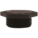 Plug Hexagonal with sealing Flat Polyamide 6 with 25 Percent Glass Fib