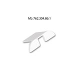 End cap for PX1 with hole, silver color, 1pc