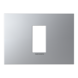 Frame 1 module - Niessen logo - Silver