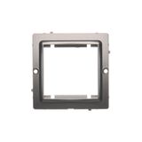 Transition adapter for 45x45 mm fitting type, Inox, metallized