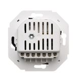Double Keystone flat IT/telephone socket cover, (module), anthracite, metalic