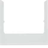 Design frame for KNX Touch Control 3.5", sharp edges, glass, white