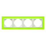 FOUR-GANG FRAME GREEN/ICE