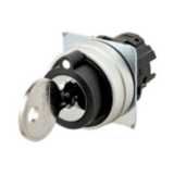 Selector A22NZ Ã˜22, Key type S, 3 position, bezel brushed M, MANUAL, R A2270638R