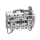 Completa star-delta starter, open frame, for starting time up to 12 seconds and a maximum of 30 operations/hour, max IEC operating current 16A. Coil voltage 24VAC 50/60Hz