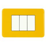 FRAME 3 MOD F/ ADAPTER 3 MOD YELLOW