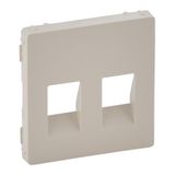 Cover plate Valena Life - double loudspeaker socket - ivory