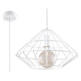 HANGING LAMP UMBERTO WHITE E27 1X60W IP20