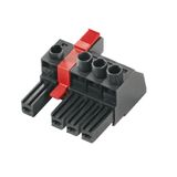 PCB plug-in connector, female plug, 7.62 mm, Number of poles: 6, 180°, Clamping yoke connection, Clamping range, max. : 10 mm², Box
