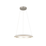 Amador LED pendant 45 cm brushed steel