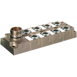 MVP-METALL, 8XM12, 5POLE, M23 19POL. CON. Connector exit frontside