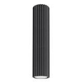 VERTICAL TUBE 30CM WITH AN ELEGANT BLACK LAMPSHADE FOR GU10 FROM THE KARBON FAMILY