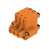 PCB plug-in connector, female plug, 5.08 mm, Number of poles: 3, 180°, PUSH IN with actuator, Clamping range, max. : 3.31 mm², Box