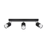 CEILING LAMP NERO 3 BLACK/CHROME GU10 3X40W IP20