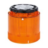Blinking light module. Ø70mm. BA15D fitting, orange, 110...120VAC