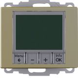 Thermostat, NO contact, centre plate, time-controlled, arsys, light br