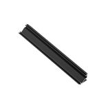 Profile GLAX for LED strip, corner surface-mounted, 2 m, black