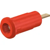 2 mm socket, flat plug connection, mounting Ø 8.3 mm, CAT III, red, 65.9099-22