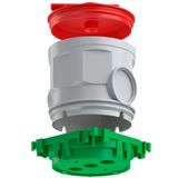 Conc. constr. ceil. junction box Ø 60 mm with metal nut M5 for light hook