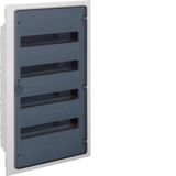 Small distributor,golf,flush,4row,IP40,72M,MS-terminal,PE,transparent door