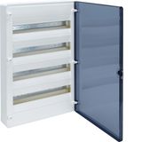 Small distributor,golf,surface,4row,IP40,72M,MS-terminal,PE,transparent door