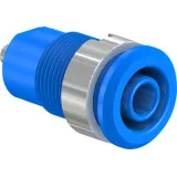 4 mm socket, solder connection, mounting Ø 12.2 mm, CAT III, blue, 49.7049-23