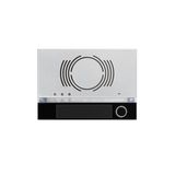 Front panel for audio outdoor station, 1 button, Alpha, black