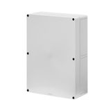 Polycarbonate push-button enclosure 254x361x111, undrilled
