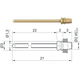 1.3 mm plug pin, S1.3-22