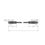 Actuator and Sensor Cable, PUR Extension Cable   PKGS4M-1.5-PSGS4M/TXY