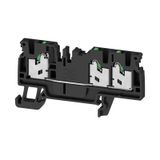 Feed-through terminal block, SNAP IN, black, 2.5 mm², 24 A, 800 V, Num