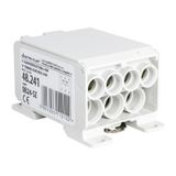 Distribution Block DB24-SZ, (gray), 450A, insert: Tinned Brass (MO58) CuZn40Pb2