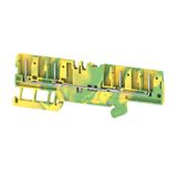 Plug-in modular terminals, PUSH IN, 1.5 mm², 500 V, 17.5 A, Green/yellow