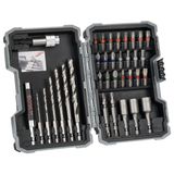 35-Piece Extra Hard Wood Drill and Screwdriver Bit Set