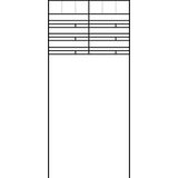 Space-saving letterbox with removal from the front RG/SR 611-6/2 AG